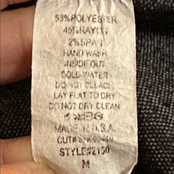 Yushi Wrap Draped Sweater Tunic Brown Black Lagenlook Artsy Folk Art Button M - Picture 14 of 14